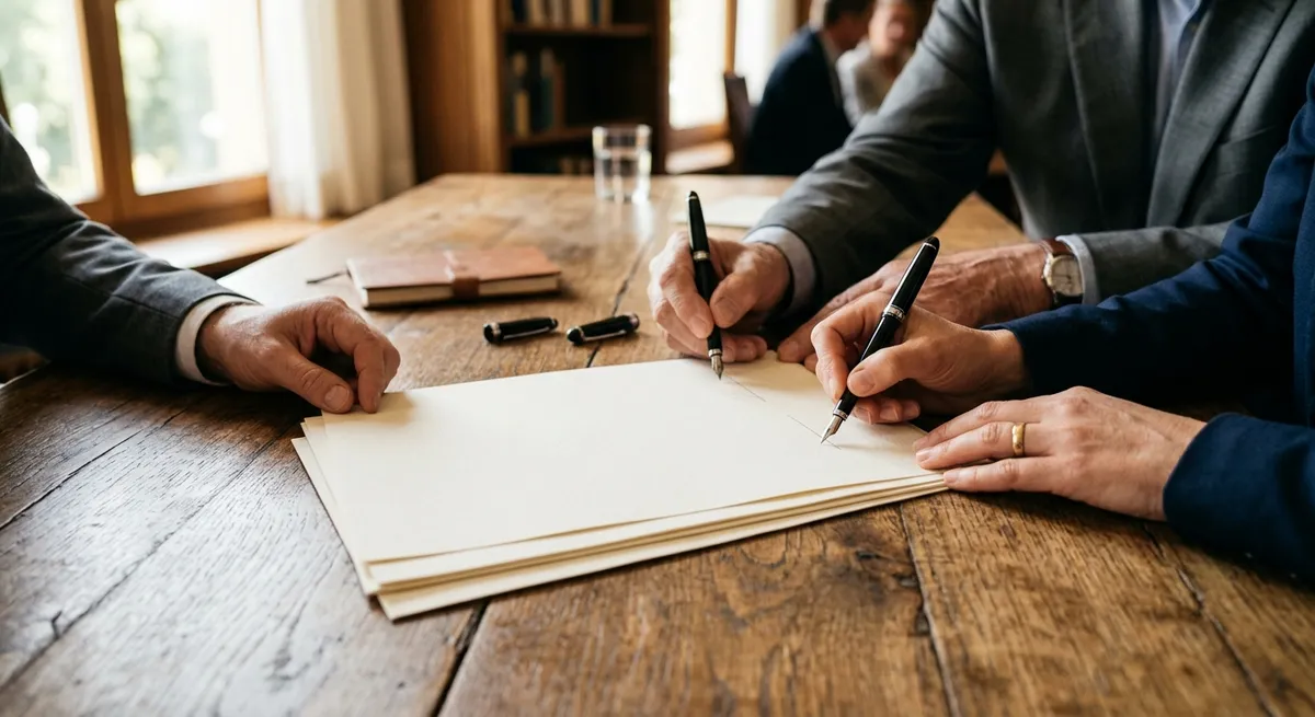 Signature d'un bail solidaire de colocation